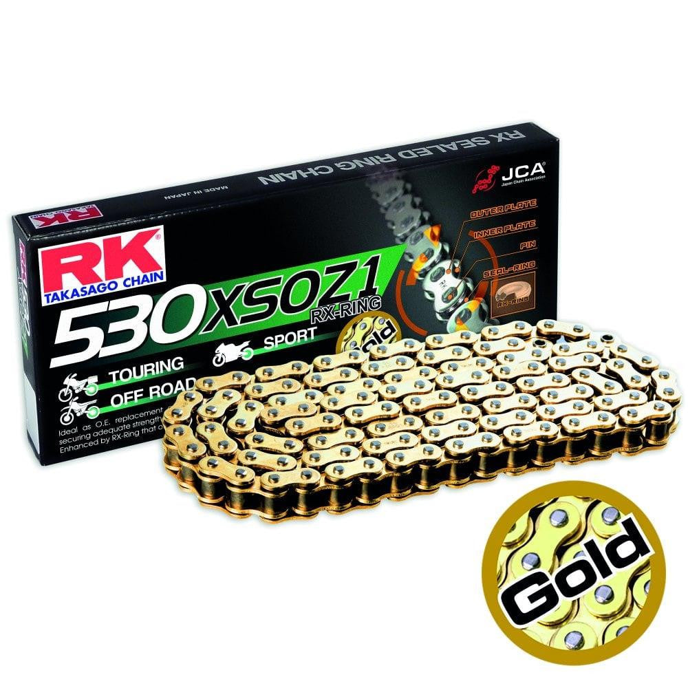 RK 530 XSO Z1 Gold X 112 Dual Sports Motorcycle Motorbike Drive Chain