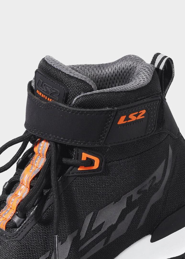 LS2 ACRUX MAN BOOTS BLACK H-V ORANGE