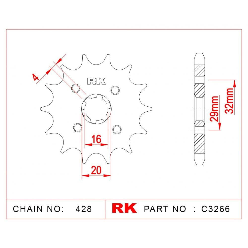 RK Suzuki Standard GSX-S and GSX-R 125 17-18 Chain Kit