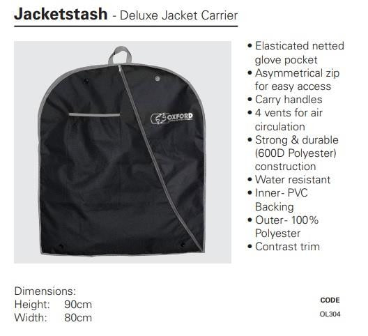 Oxford Jacketstash Deluxe Jacket Carrier