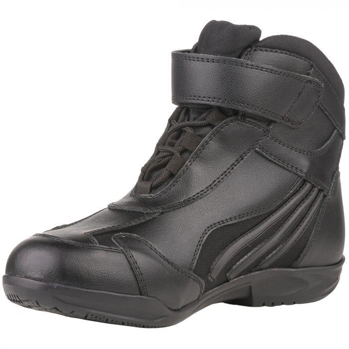 Bike It 'Perun' Low-Cut Black Waterproof Motorcycle Boots