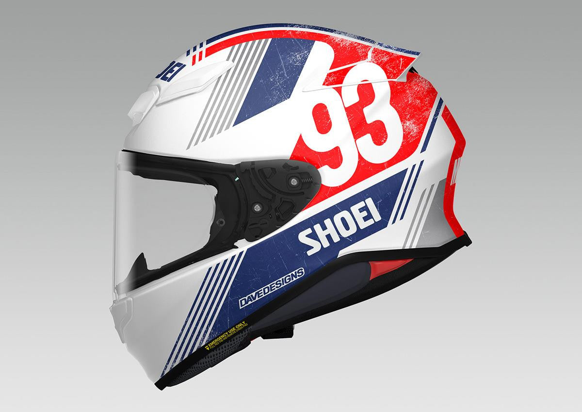 Shoei NXR2 MM93 Retro TC10 Full Face Motorcycle Helmet