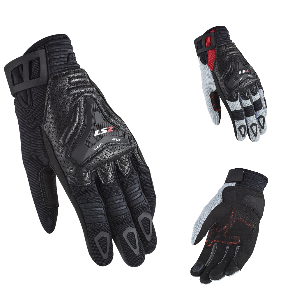 LS2 All Terrain Lady Textile Touring Motorcycle Motorbike Gloves