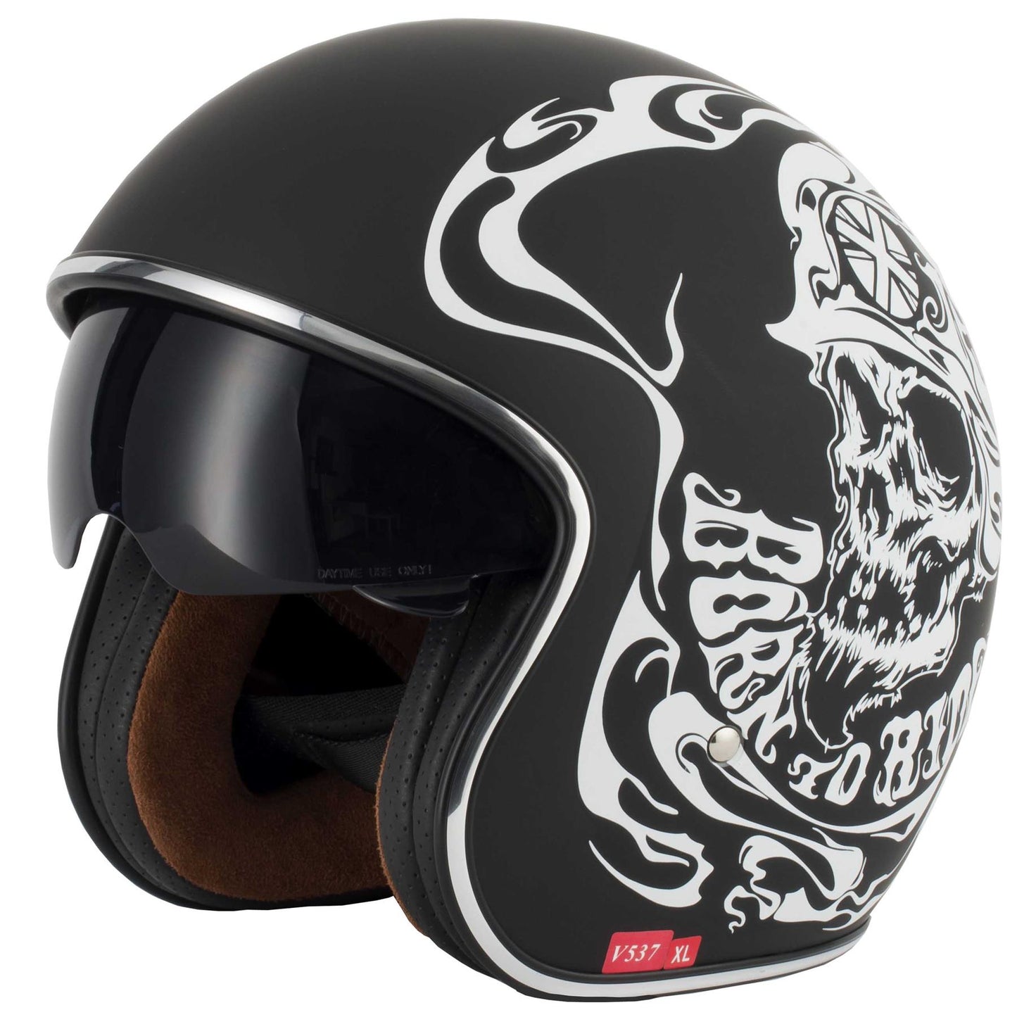 Vcan V537 Motorcycle Motorbike Classic Helmet