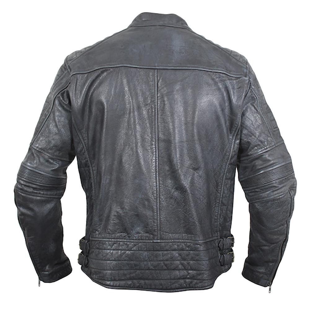 ARMR Retro Leather Touring Motorcycle Motorbike Men's Jacket