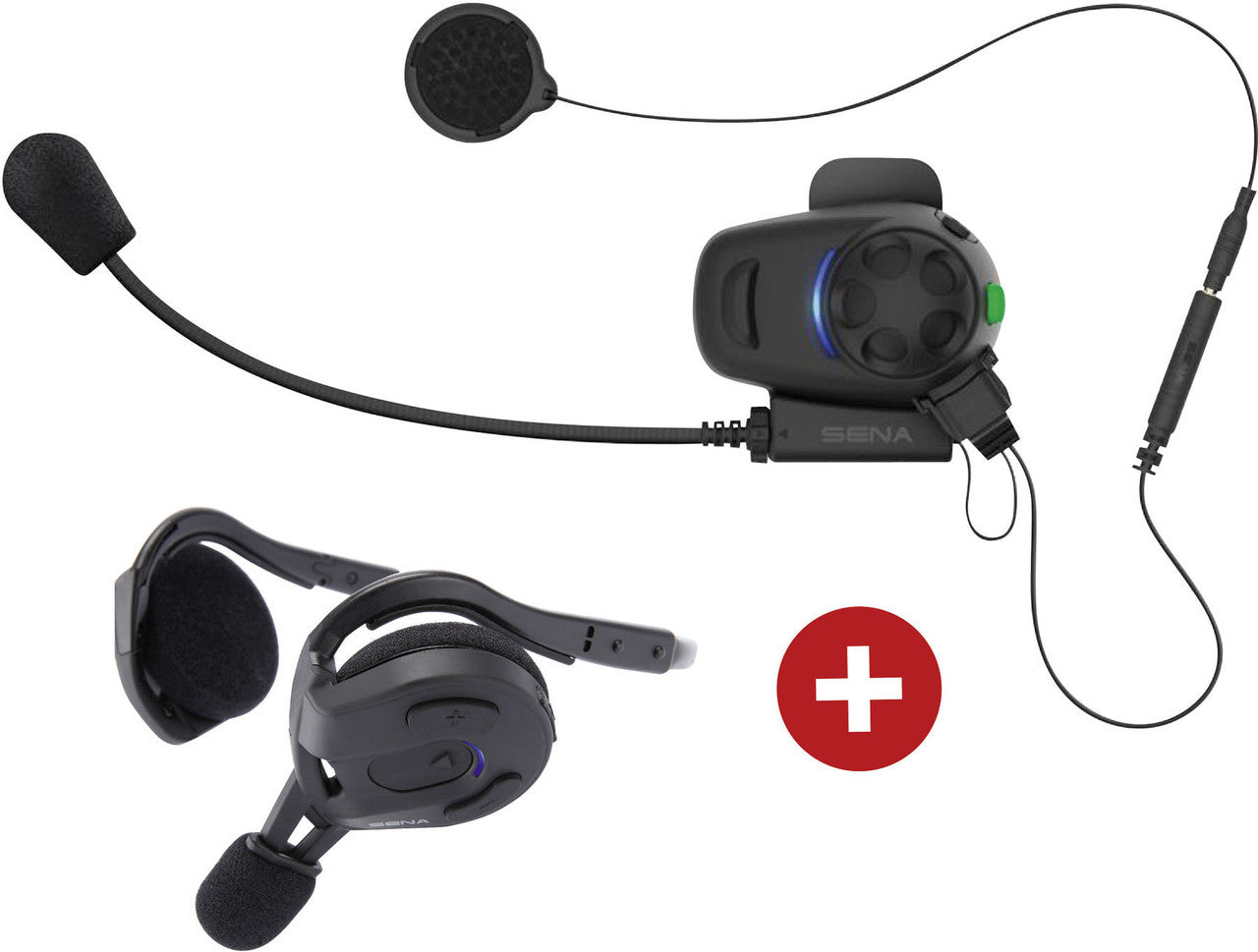 Sena SMH5-10 Bluetooth Helmet Headset & Intercom with Universal Mic Kit