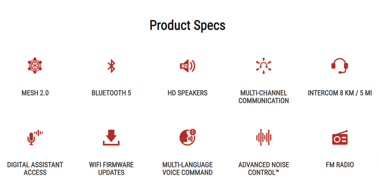 SENA 50S-01 MOTORCYCLE BLUETOOTH COMMUNICATION SYSTEM DUAL PACK