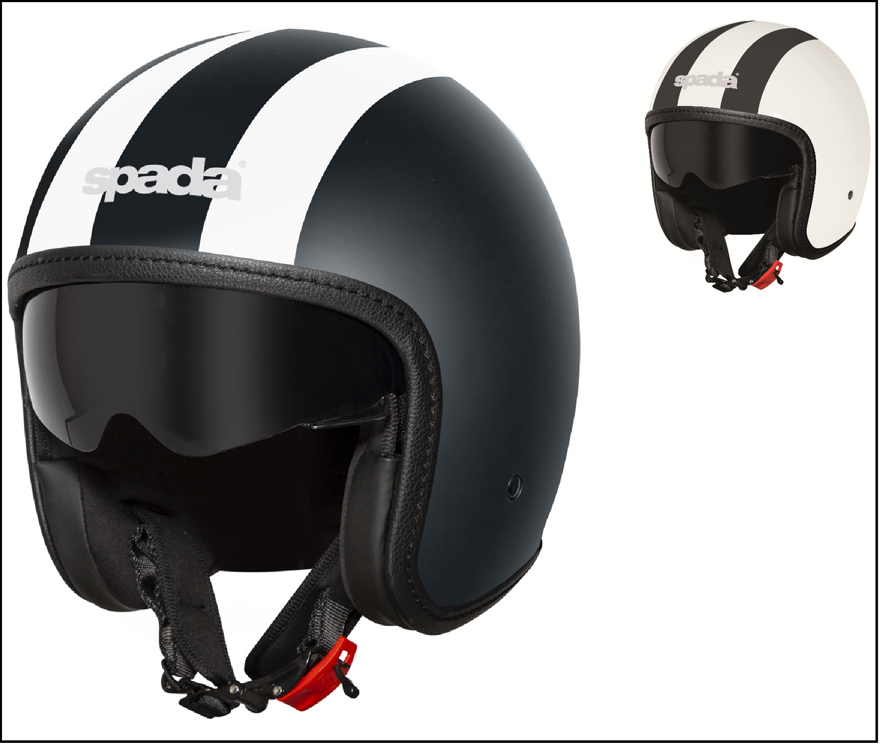 Spada Ace Viper Open Face Motorcycle Scooter Bike Helmet