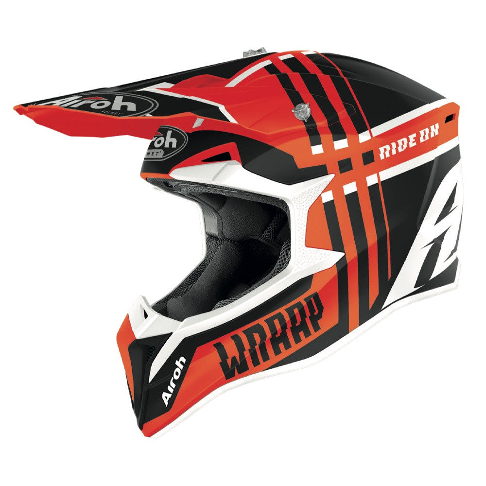 Airoh Wraap Broken Motocross Off Road Motorcycle Helmet Enduro