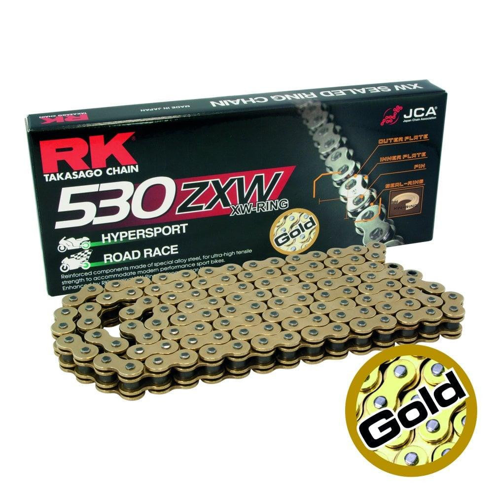 RK GB530ZXW Road Race Heavy Duty Motorcycle Motorbike GOLD Chain