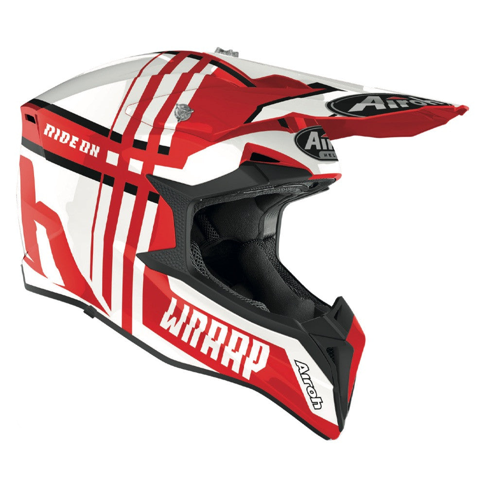 Airoh Wraap Broken Motocross Off Road Motorcycle Helmet