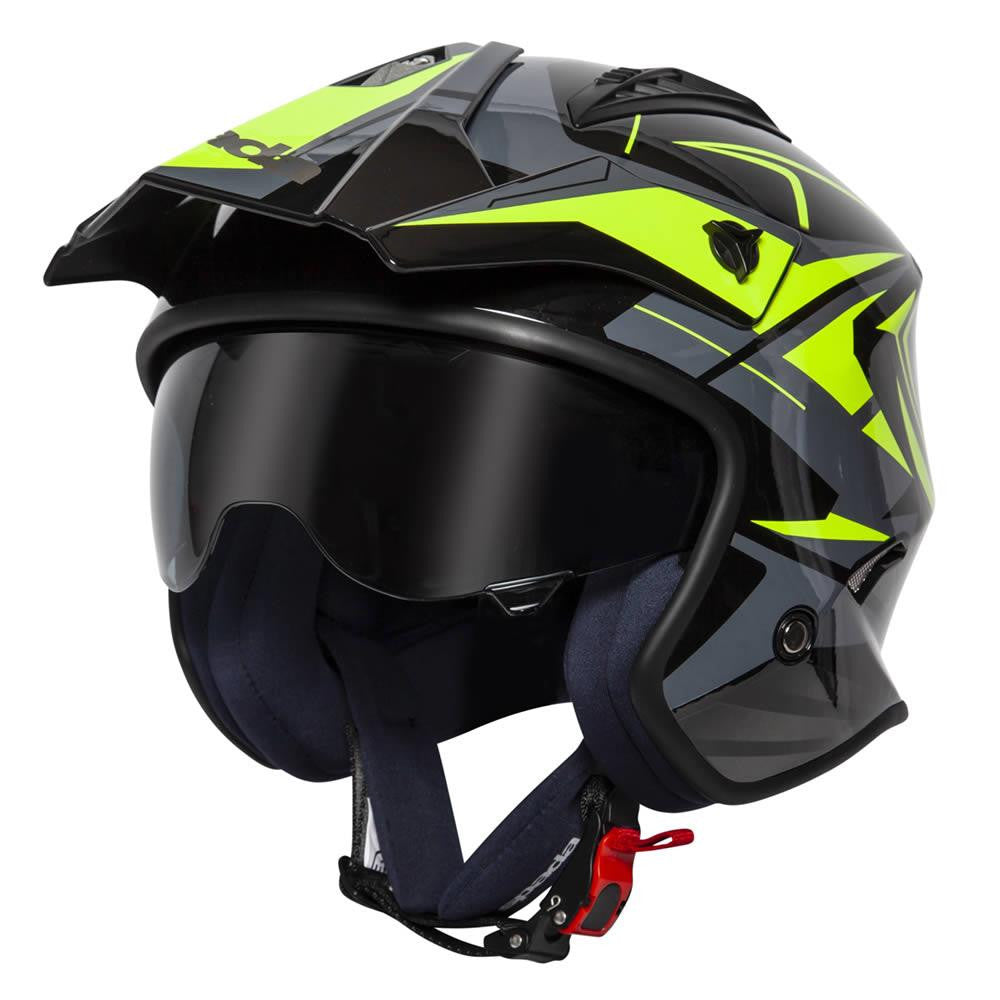 Spada Rock Stream Open Face Motorcycle Trials Bike Helmet