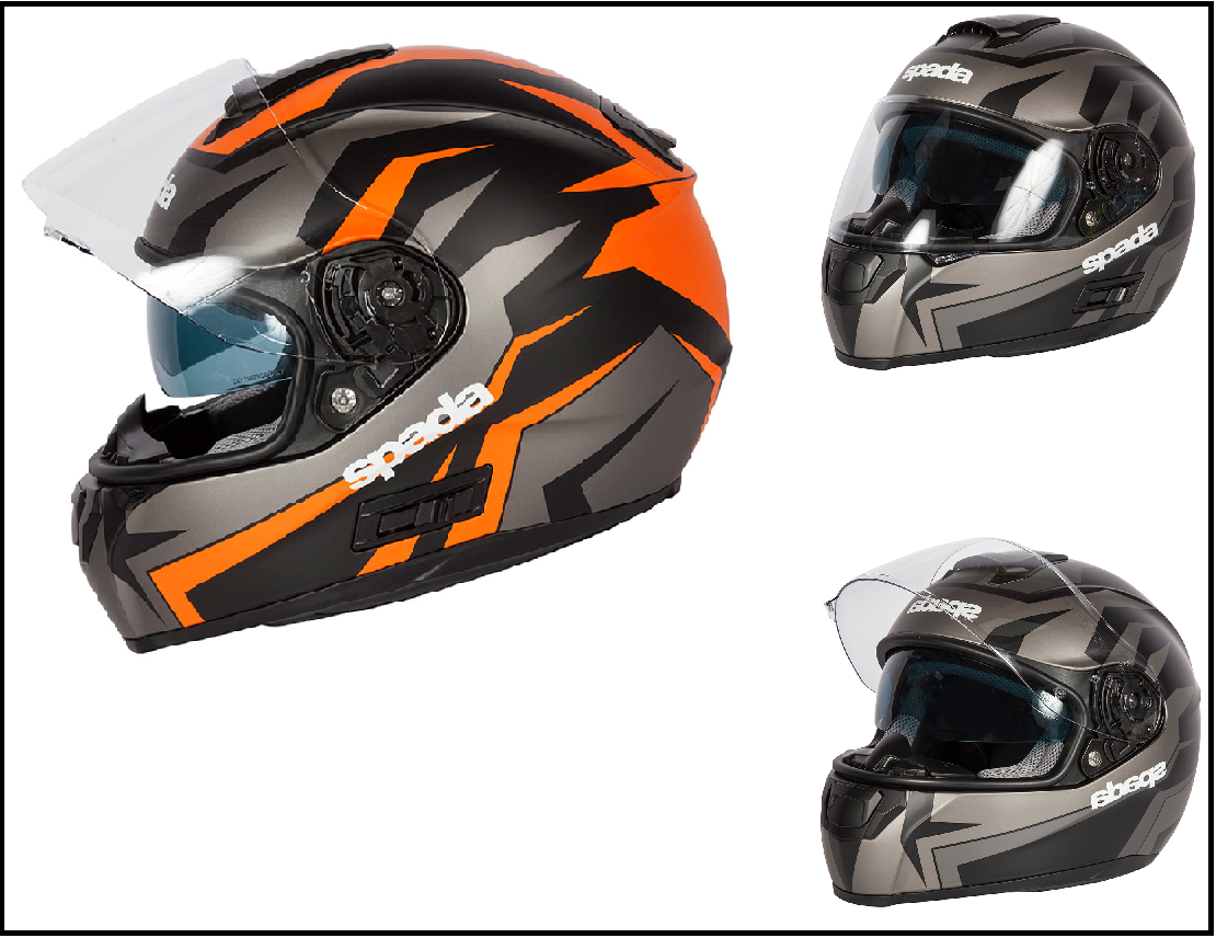 Spada SP16 Voltor Road Crash Full Face Helmet for Motorcycle Motorbike