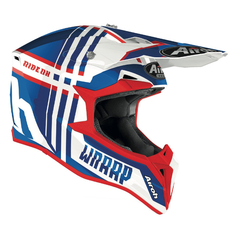 Airoh Wraap Broken Motocross Off Road Motorcycle Helmet