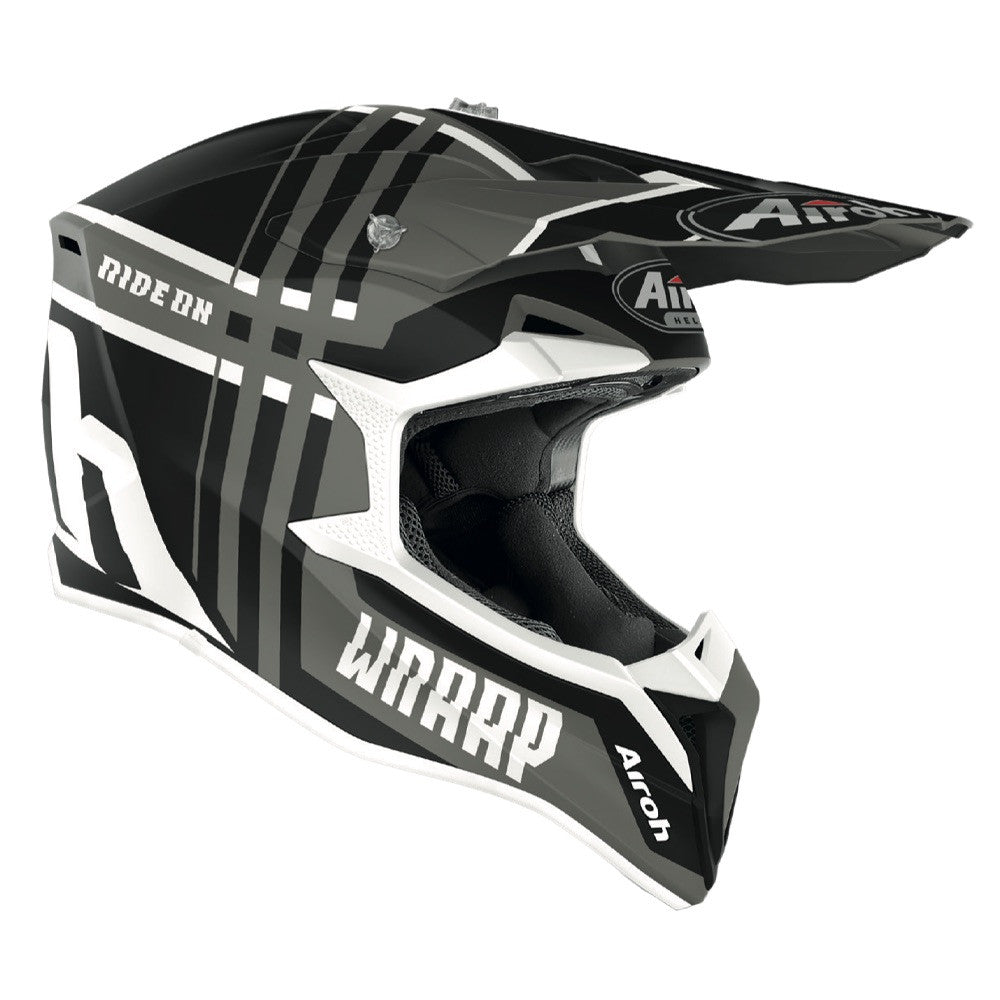 Airoh Wraap Broken Motocross Off Road Motorcycle Helmet Enduro