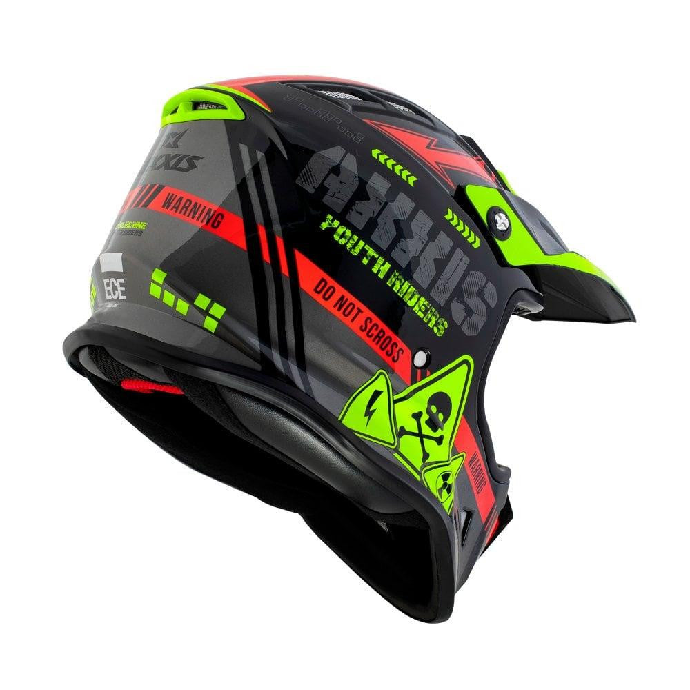 Axxis Wolverine B Matt MX Kids Youth Junior Modular Helmet