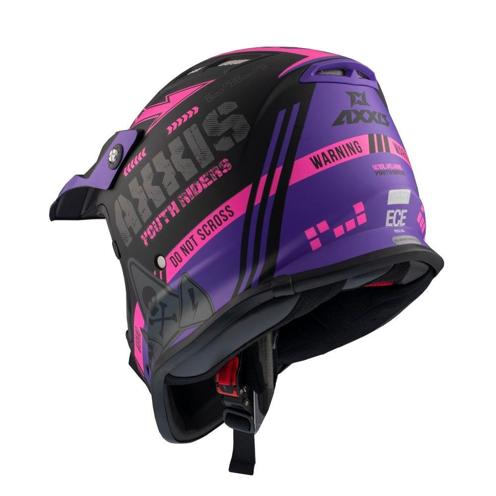 Axxis Wolverine B Matt MX Kids Youth Junior Modular Helmet