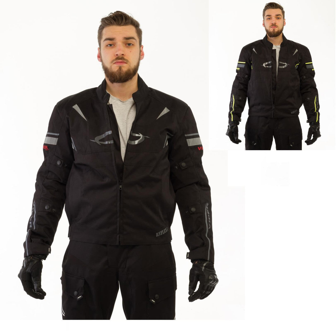 VIPER RIDER REFLEX CE WATERPROOF MOTORCYCLE JACKET