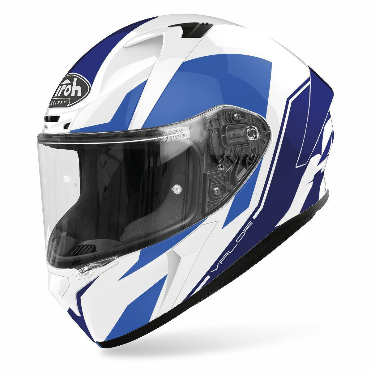 Airoh Valor Full Face Motorcycle Helmet Wings Blue Gloss