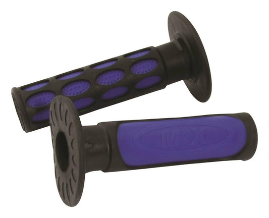 Bike It 2-Tone MX Grips Blue / Black