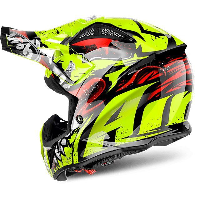 Airoh Aviator 2.2 Motocross Off Road Motorcycle Helmet Yellow