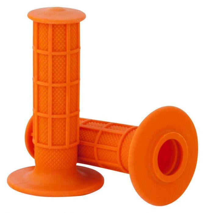 Bike It Handlebar GRIP MOTOCROSS ORANGE 22mm left 25mm right 125mm length