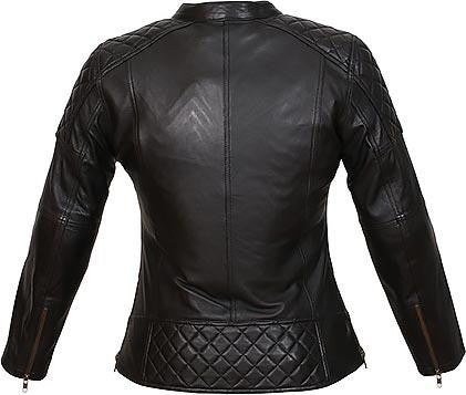 Weise Earhart Ladies Black Leather Motorcycle Jacket