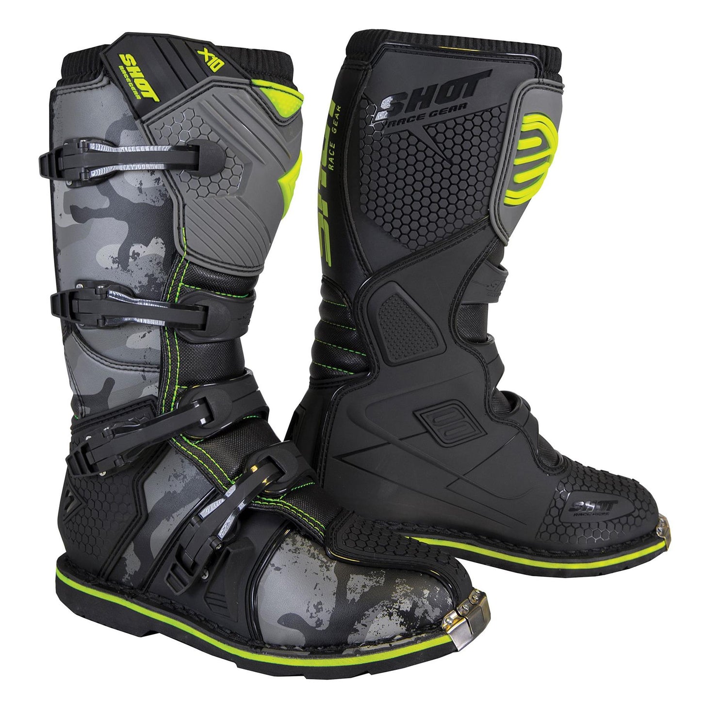 Shot X10 2.0 Adult Motocross MX Off Road Motorcycle Boots