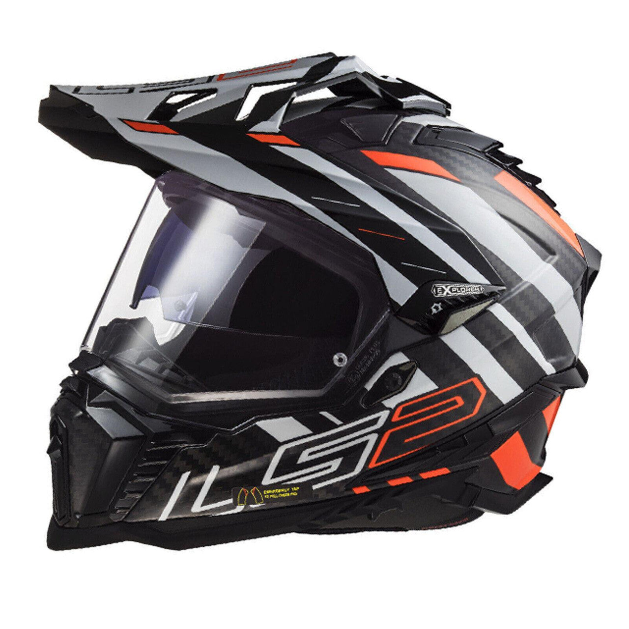 LS2 MX701 C Explorer Carbon Fibre Off Road Full Face MX Helmet Ece22.06