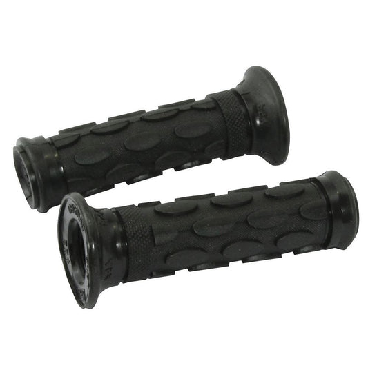 Bike It YPR Motorcycle Motorbike Racing Raised Ovals Black Grips