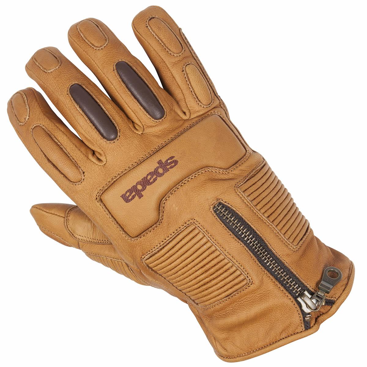 Spada Rigger Leather Motorcycle Motorbike Touring Gloves