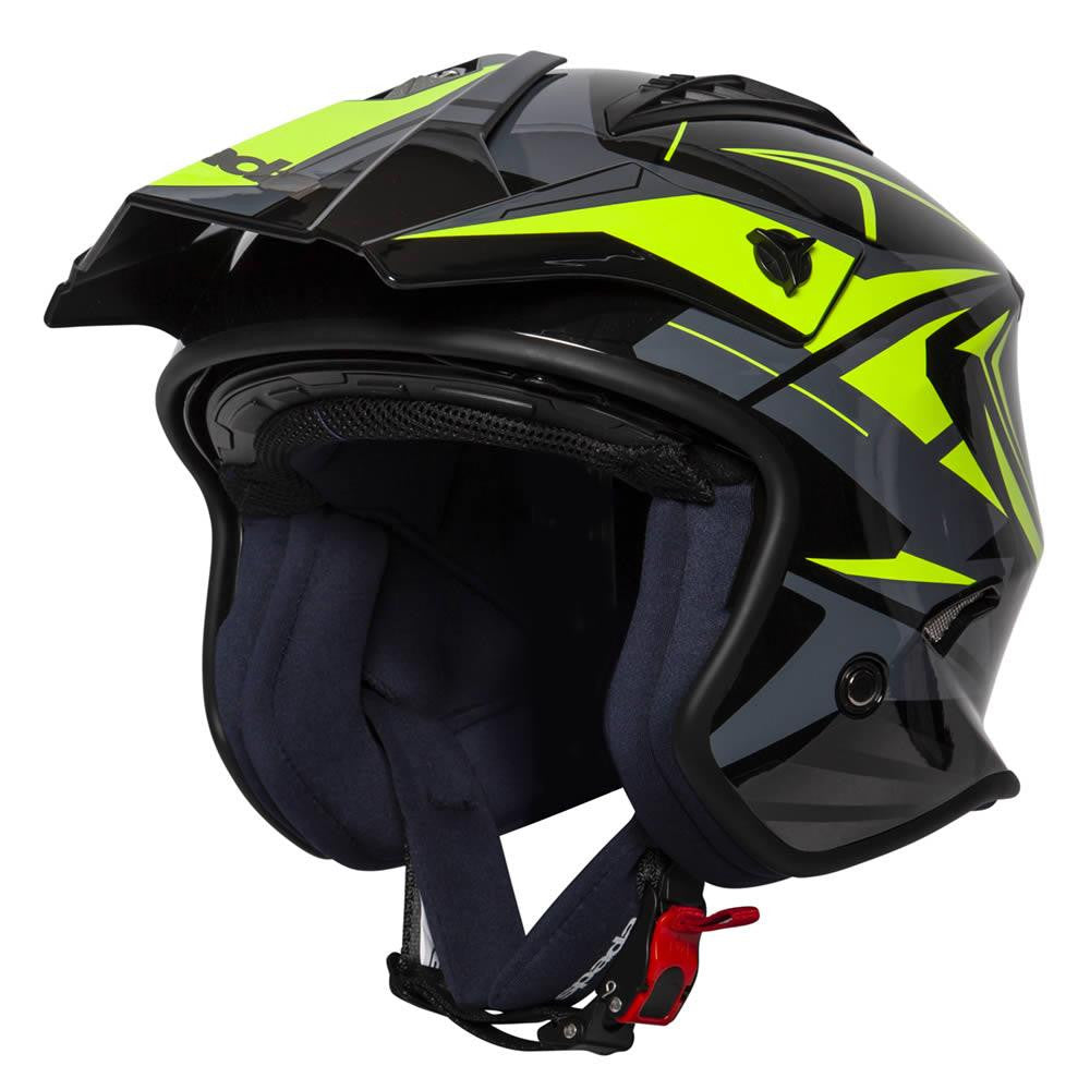 Spada Rock Stream Open Face Motorcycle Trials Bike Helmet