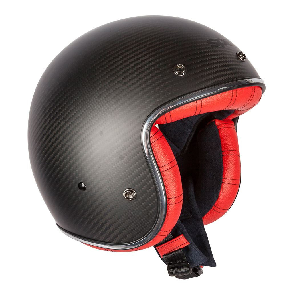 Spada Darkstar Carbon Jet Open Face Motorcycle Helmet