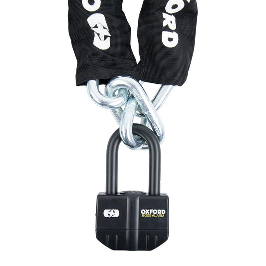 Oxford Boss Alarm Motorcycle Motorbike Chain Lock 1.2m