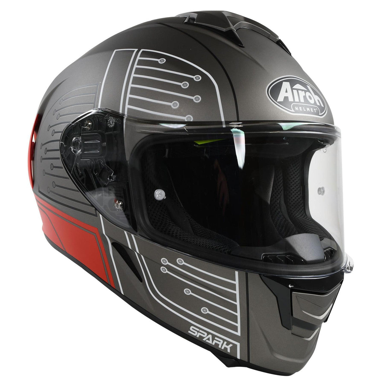 Airoh Spark Flow Full Face Motorcycle Motorbike Helmet