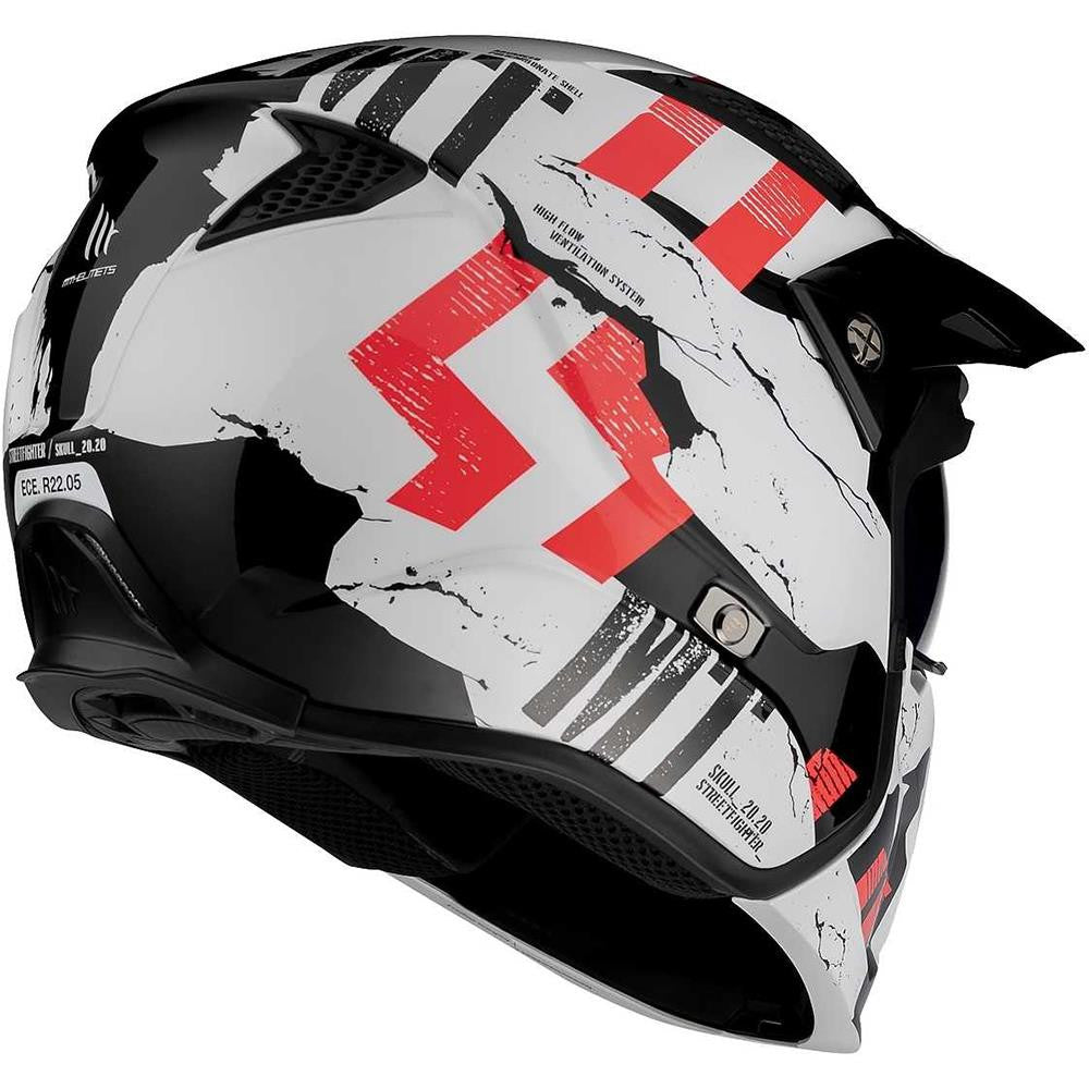 MT STREETFIGHTER FULL FACE OFF ROAD SKULL MOTORBIKE MOTORCYCLE MX CRASH HELMET