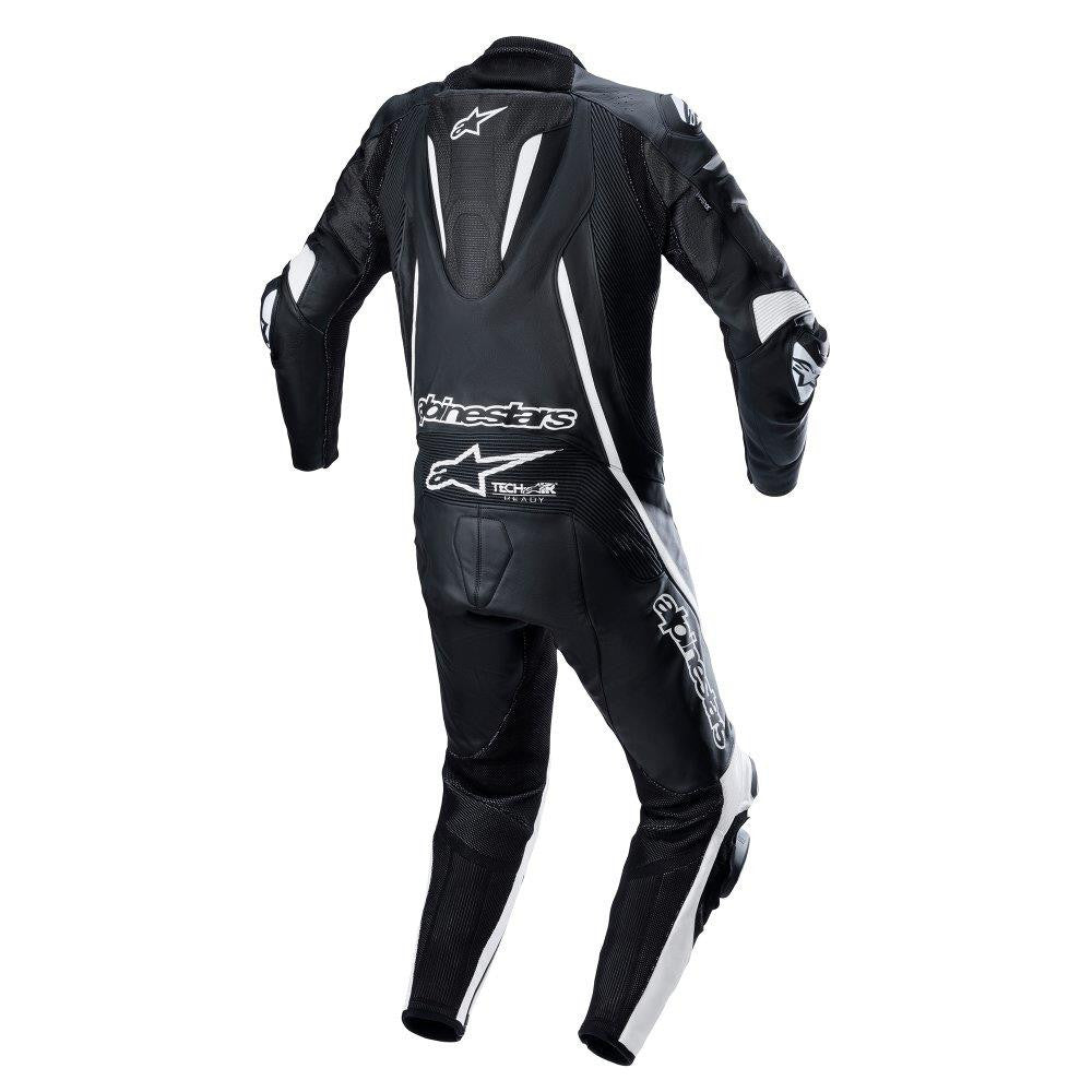 Alpinestars Fusion Motorcycle Racing Leather 1 Piece Suit Black White