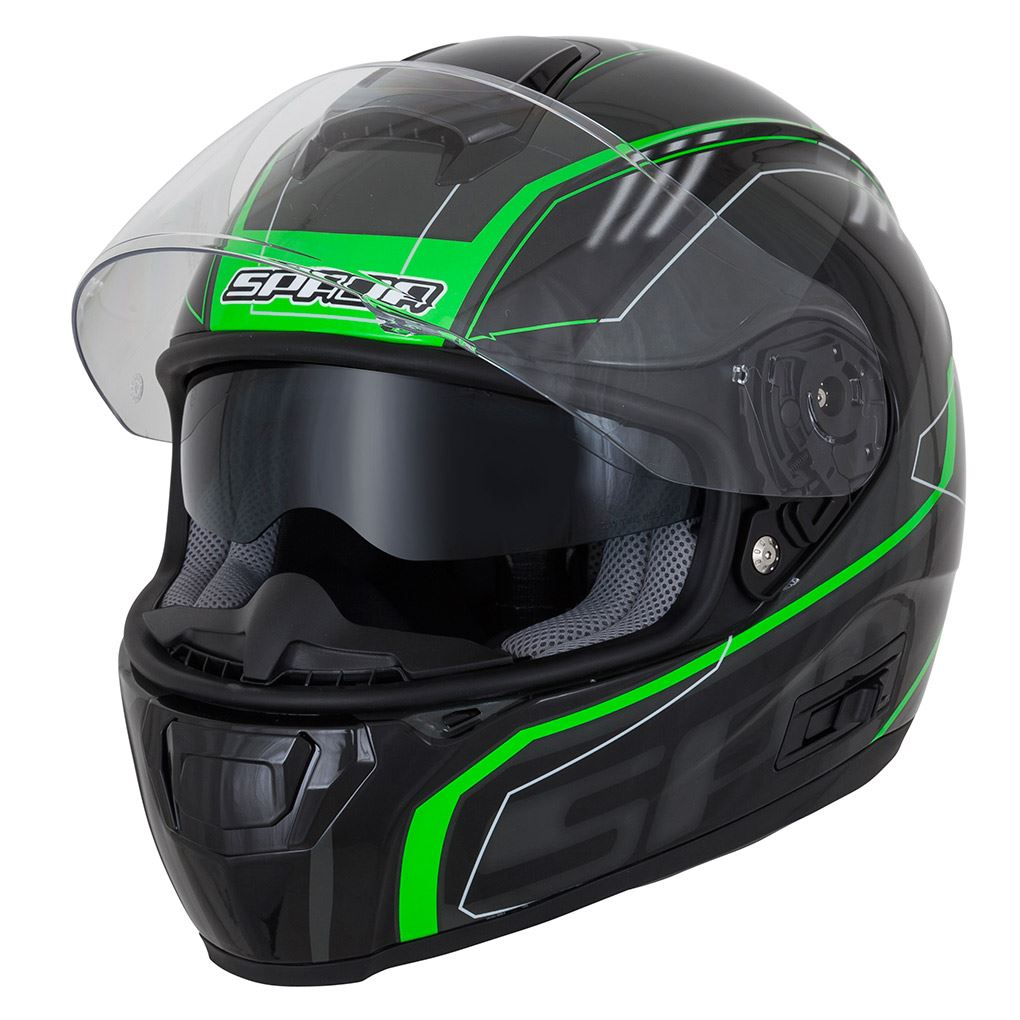 Spada SP-16 Gradient Full Face Motorcycle Motorbike Helmet