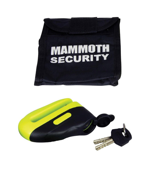 Mammoth Yellow Blast Disc Lock With 6mm & 10mm Pin