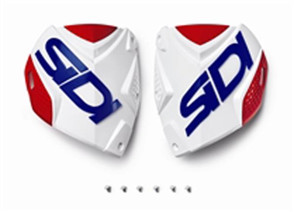 Sidi Crossfire 2 Shin Plate White Black Grey Orange Yellow Red/Blue