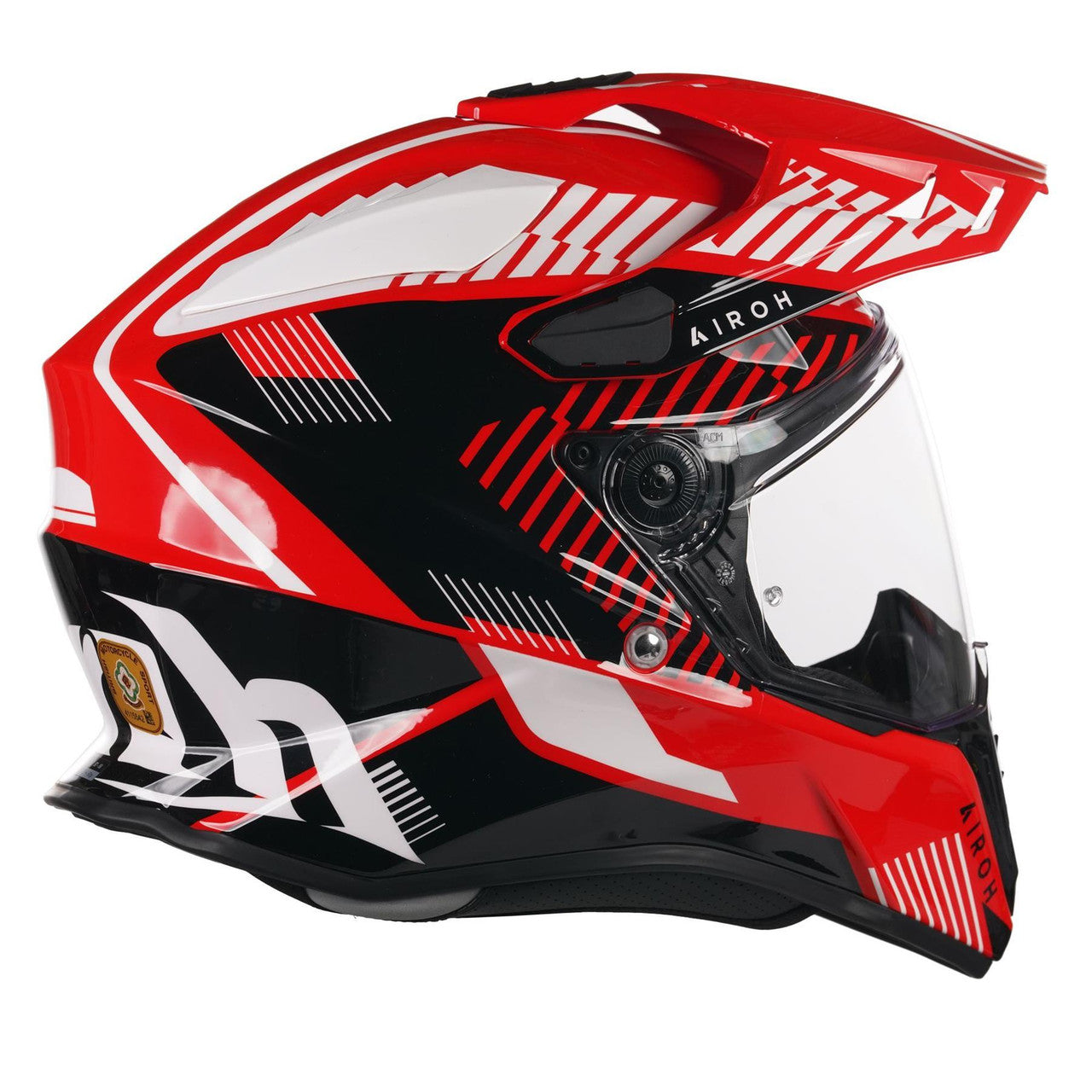 Airoh Commander Dual Sports Adventure Helmet Boost Red Gloss