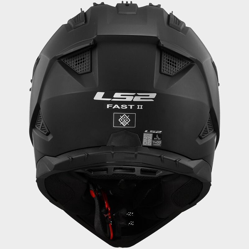 LS2 MX708 Fast II Solid Matt Black Helmet