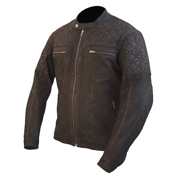 ARMR Retro Classic Leather Motorcycle Motorbike Touring Riding Jacket CE