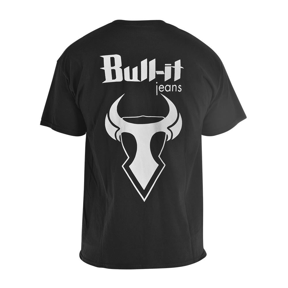 Bull-It Men’s Black T-Shirt Crew Neck