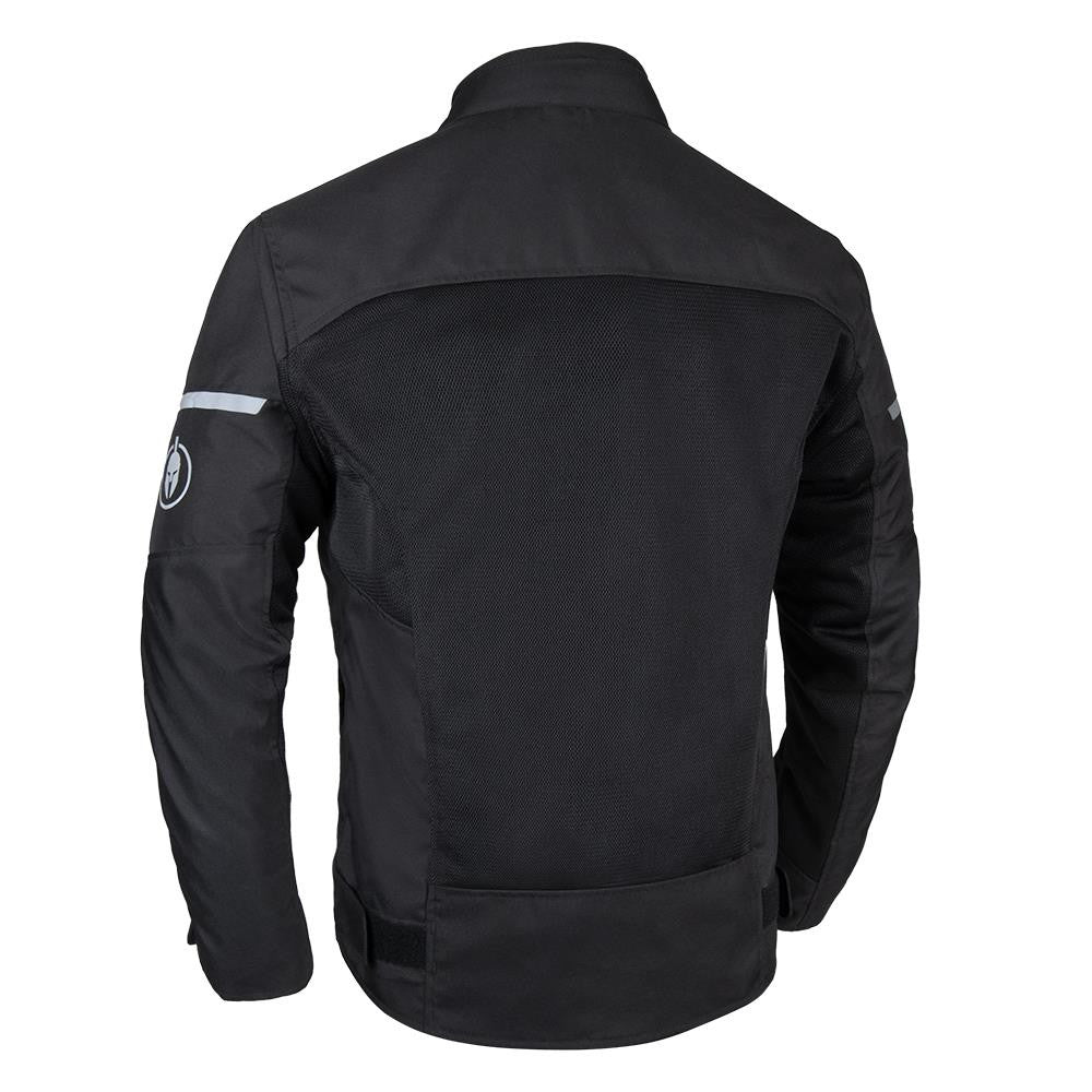 Spartan Air Men’s Motorcycle Motorbike Jacket Stealth - Black