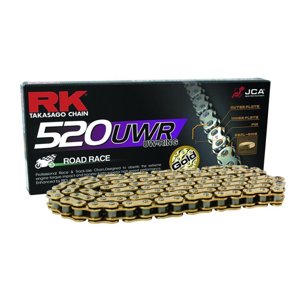 RK 520 UWR Gold & Black Motorcycle Motorbike Racing Chain