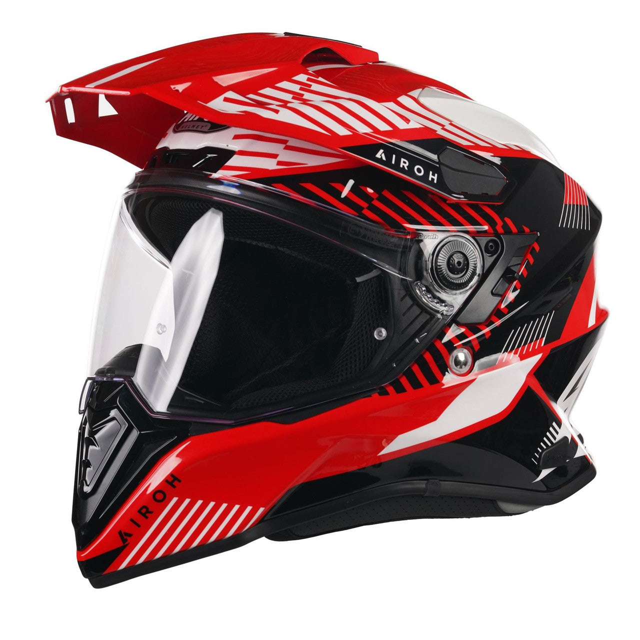 Airoh Commander Dual Sports Adventure Helmet Boost Red Gloss