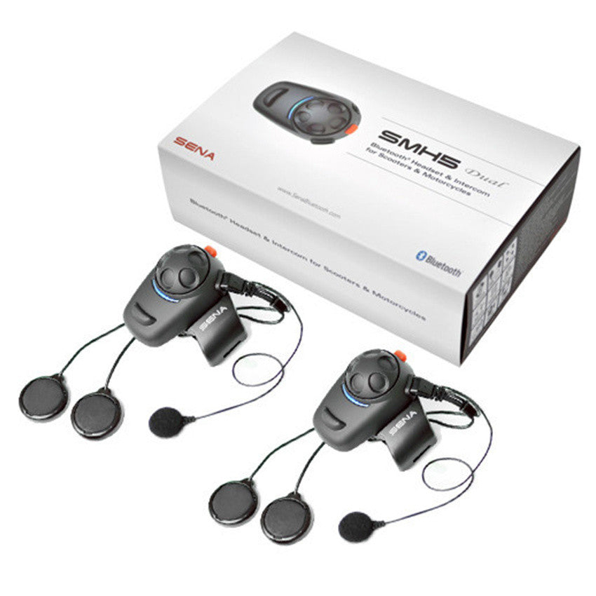 Sena SMH5D Motorbike Bluetooth Helmet Headset & Intercom System Dual Kit