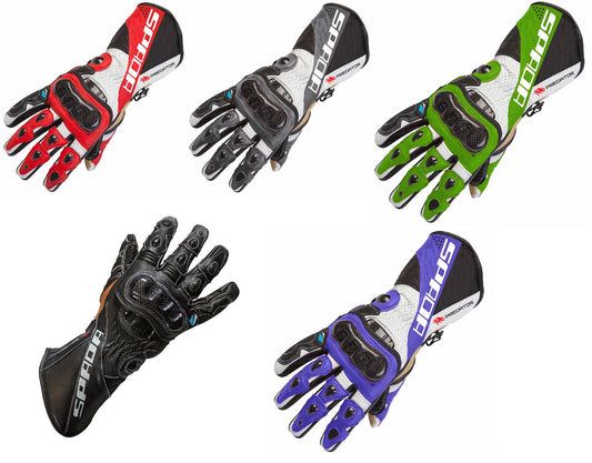 Spada Predator 2 Leather Motorcycle Motorbike Sports Riding Gloves