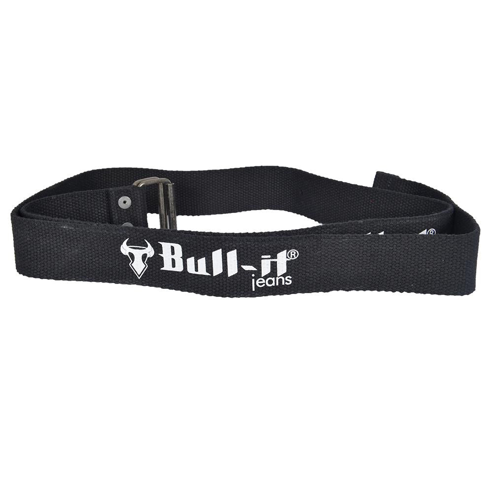 Bull-It Black Canvas Jeans Belt